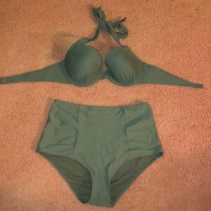 Aerie high waisted swim set